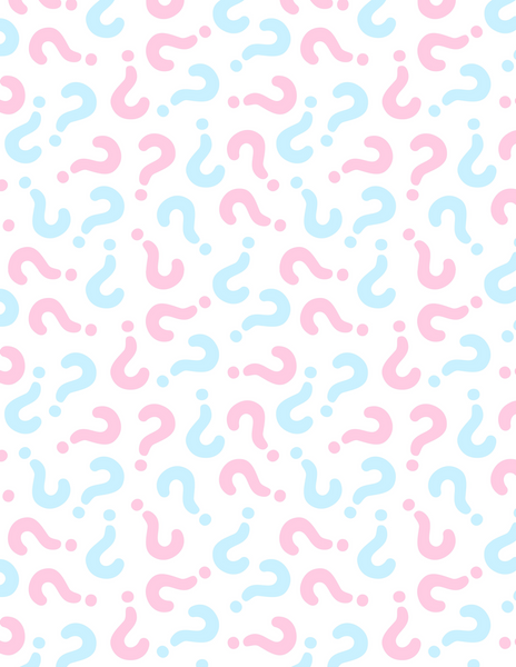 DIY Gender Reveal kit - Question marks – The Little Cracker Company