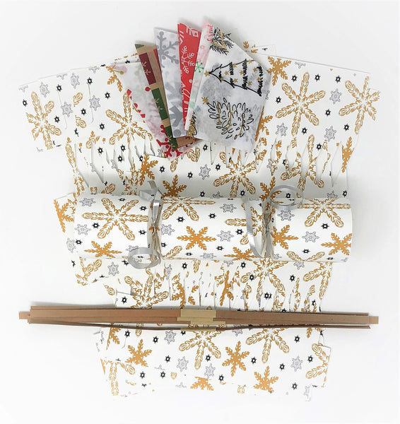 Christmas Cracker kit do it yourself (DIY) snowflakes