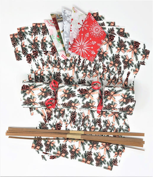 DIY Christmas Cracker kit- Pinecones & bows