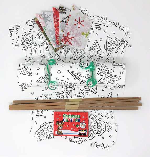 Colour Your Own Christmas Crackers kit DIY