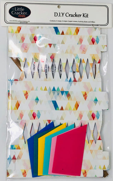 Do it yourself (DIY) Cracker kit rainbow triangles boho
